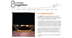 Desktop Screenshot of lacompagniesinguliere.fr
